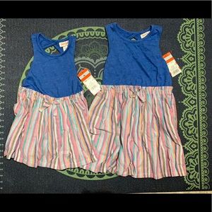 Cat and jack matching dresses 18 months and 4T